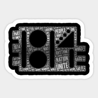 Rhythm Nation 1814 Words Sticker